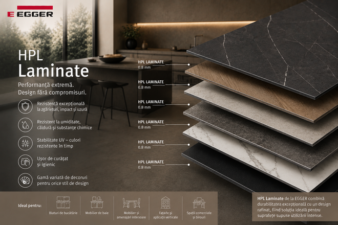 HPL laminate de 0.8 mm